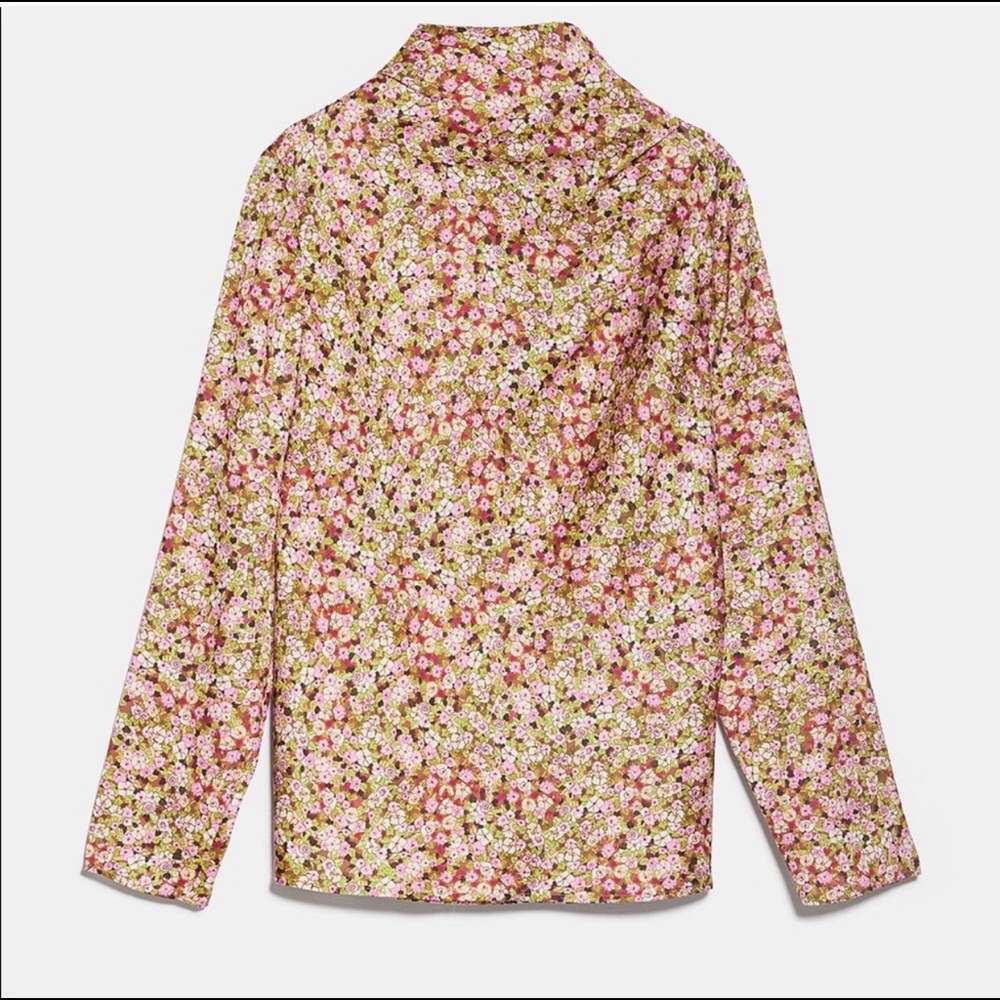 Zara floral pleated skirt pants set with top - Picture 11 of 15